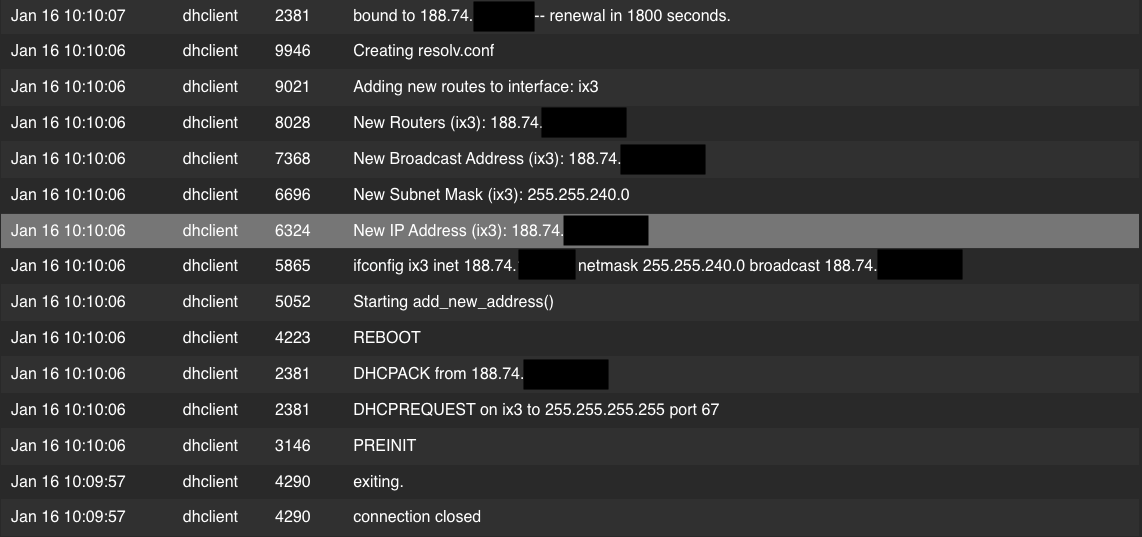 Limiter name and bandwidth